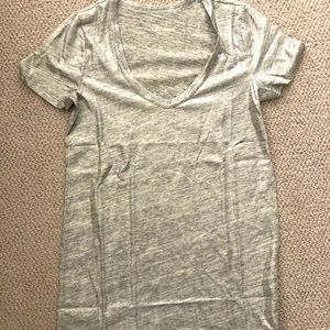 NWOT JCrew Metallic silver Vintage T | size small